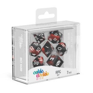 DADOS RPG SET GLOW IN THE DARK - LAVA (7)