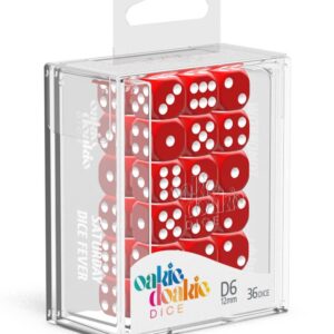 DADOS D6 12 MM SOLID - RED (36)
