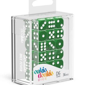 DADOS D6 12 MM SOLID - GREEN (36)