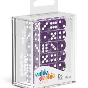 DADOS D6 12 MM MARBLE - PURPLE (36)