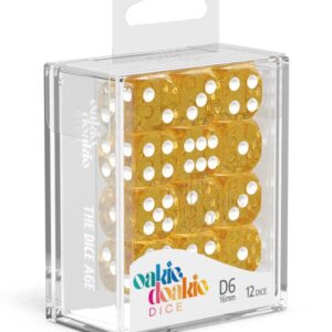 DADOS D6 16 MM SPECKLED - ORANGE (12)