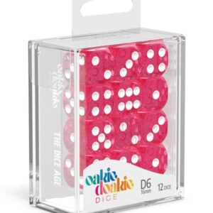 DADOS D6 16 MM SPECKLED - PINK (12)