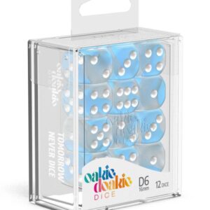 DADOS D6 16 MM GLOW IN THE DARK - ARCTIC (12)