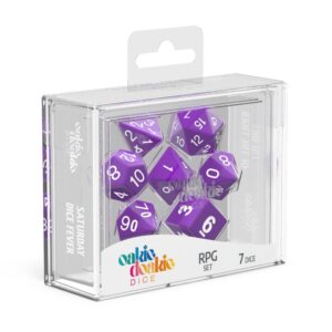 DADOS RPG SET SOLID - PURPLE (7)