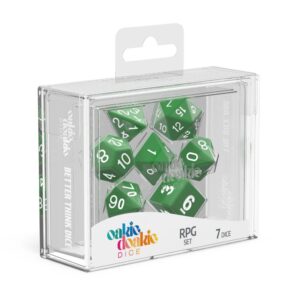DADOS RPG SET SOLID - GREEN (7)