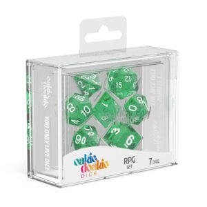 DADOS RPG SET SPECKLED - GREEN (7)