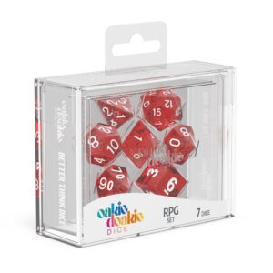 DADOS RPG SET SPECKLED - RED (7)