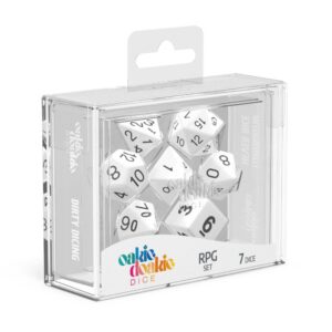 DADOS RPG SET SOLID - WHITE (7)