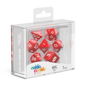 DADOS RPG SET SOLID - RED (7)