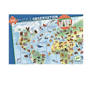 PUZZLE OBSERVATION ANIMALES DEL MUNDO