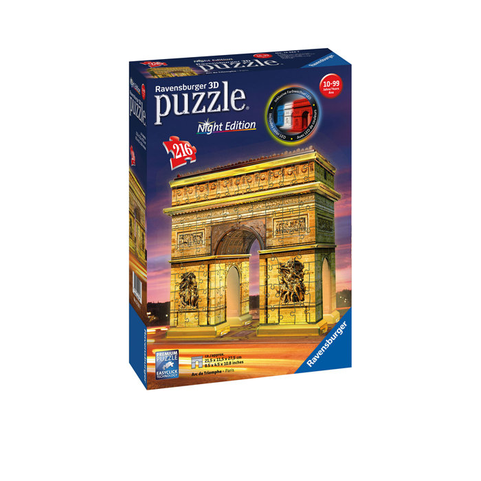 PUZZLE 3D ARC DE TRIOMPHE NIGHT - Imagen 2