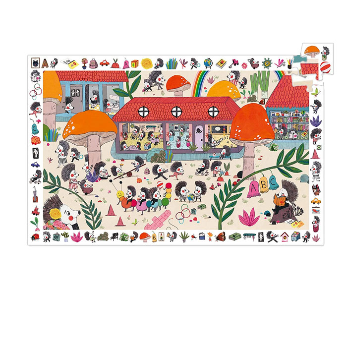 PUZZLE OBSERVACIÓN LA ESCUELA DE ERIZOS - Imagen 2