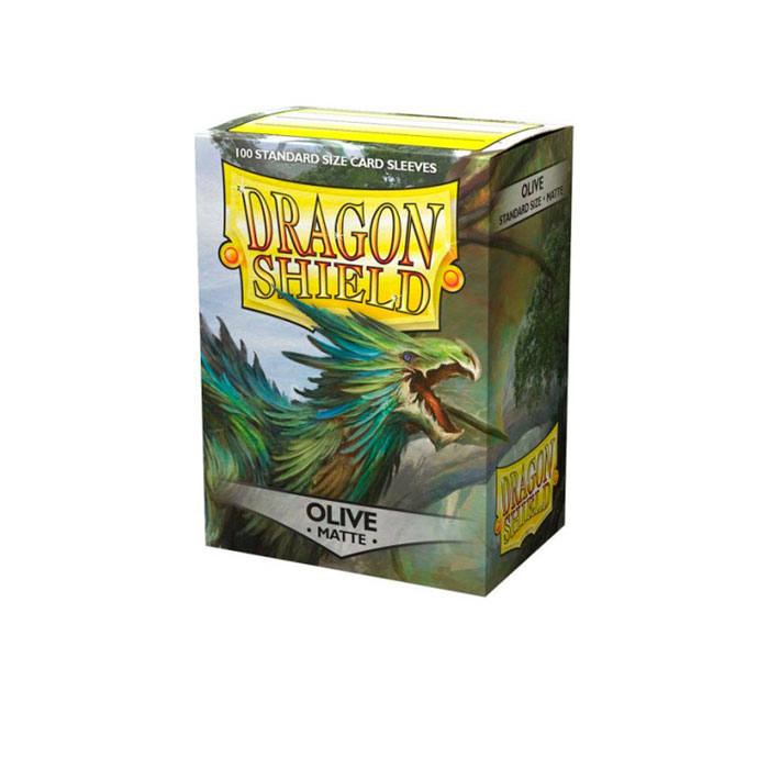FUNDAS DRAGON SHIELD OLIVE MATTE (100)