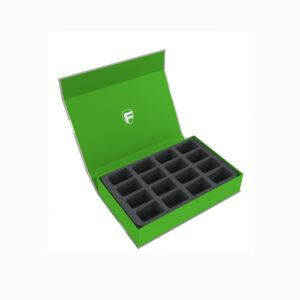 MAGNETIC BOX VERDE PARA 16 MINIATURAS BLOOD BOWL