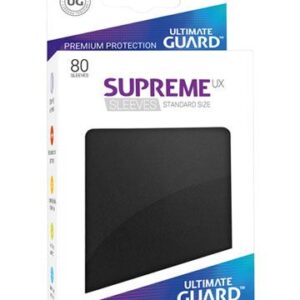 SUPREME UX FUNDAS DE CARTAS TAMAÑO ESTÁNDAR NEGRO (80)