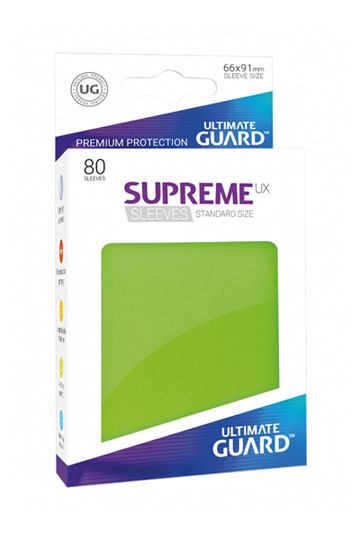 SUPREME UX FUNDAS DE CARTAS TAMAÑO ESTÁNDAR VERDE CLARO (80)
