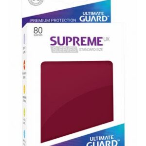SUPREME UX FUNDAS DE CARTAS TAMAÑO ESTÁNDAR BORGOÑA (80)