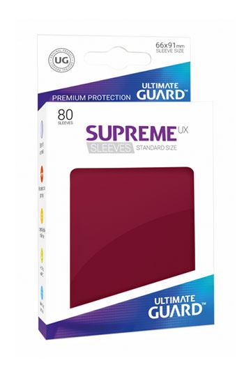 SUPREME UX FUNDAS DE CARTAS TAMAÑO ESTÁNDAR BORGOÑA (80)
