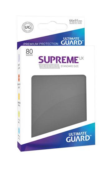 SUPREME UX FUNDAS DE CARTAS TAMAÑO ESTÁNDAR GRIS OSCURO (80)