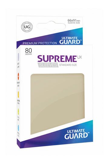 SUPREME UX FUNDAS DE CARTAS TAMAÑO ESTÁNDAR BEIGE (80)