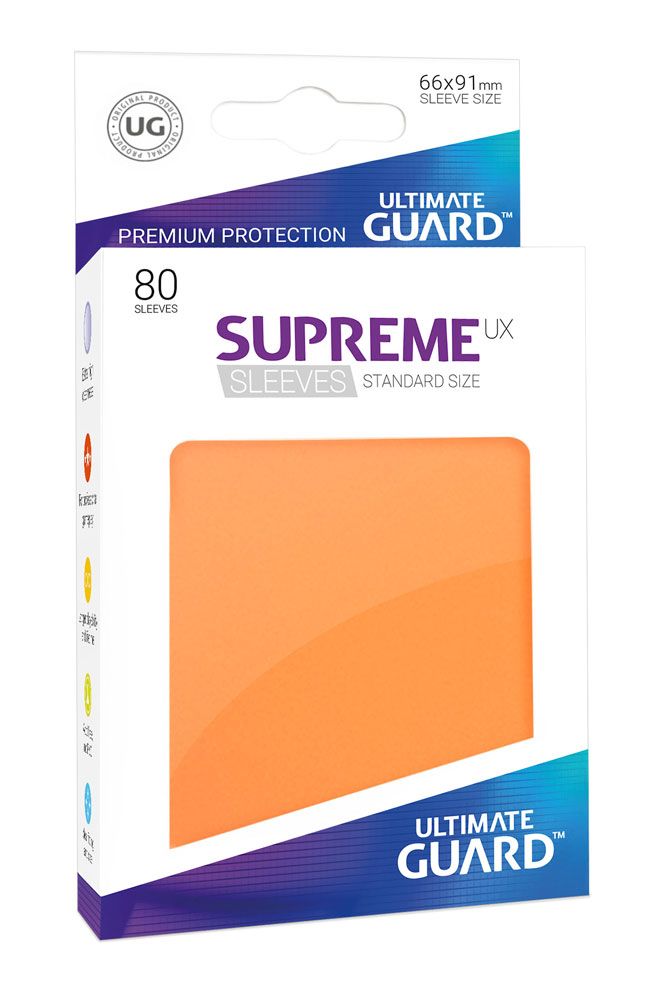 SUPREME UX FUNDAS DE CARTAS TAMAÑO ESTÁNDAR ORANGE (80)