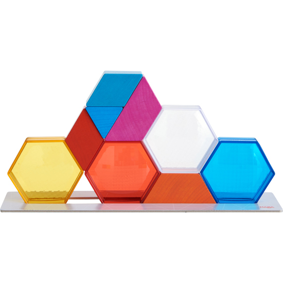 JUEGO DE APILAR. CRISTALES DE COLORES - Imagen 3
