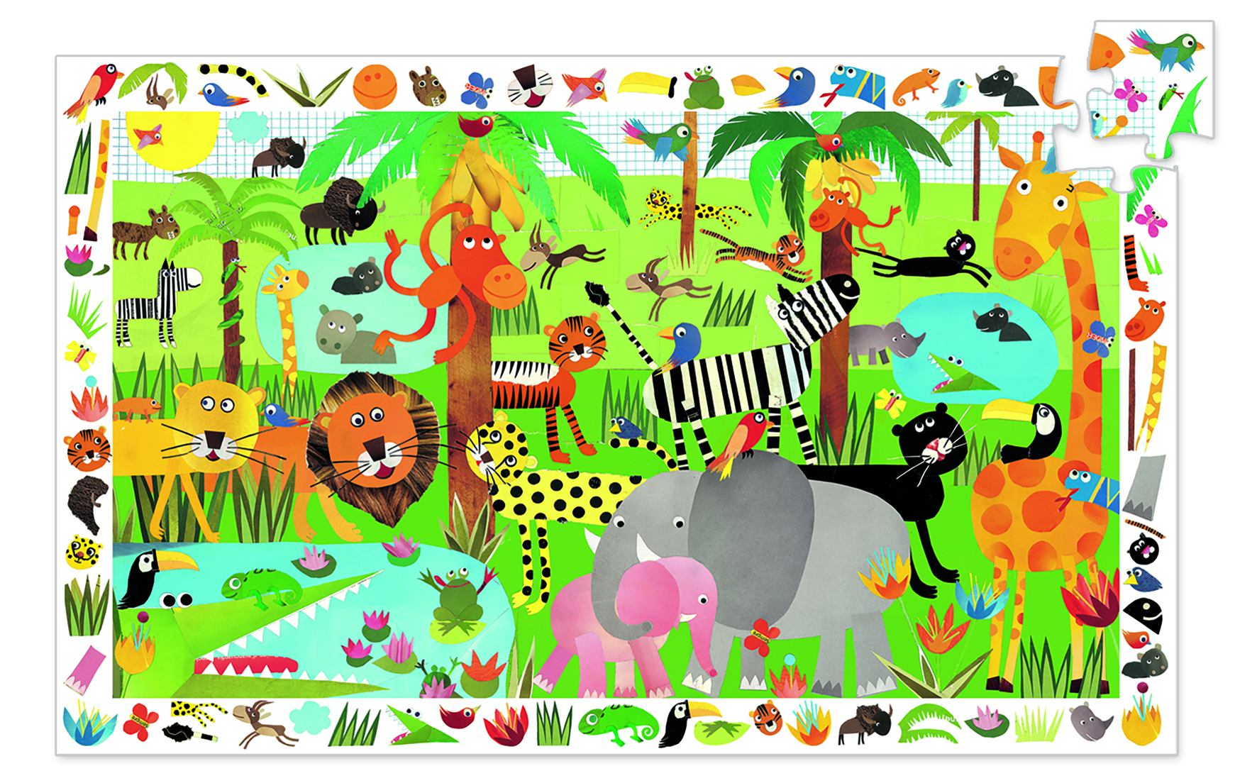PUZZLE OBSERVATION LA JUNGLA - Imagen 2